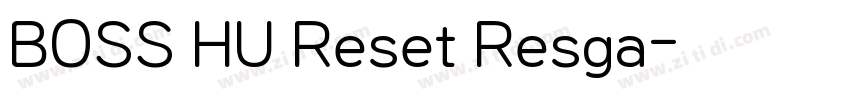 BOSS HU Reset Resga字体转换
